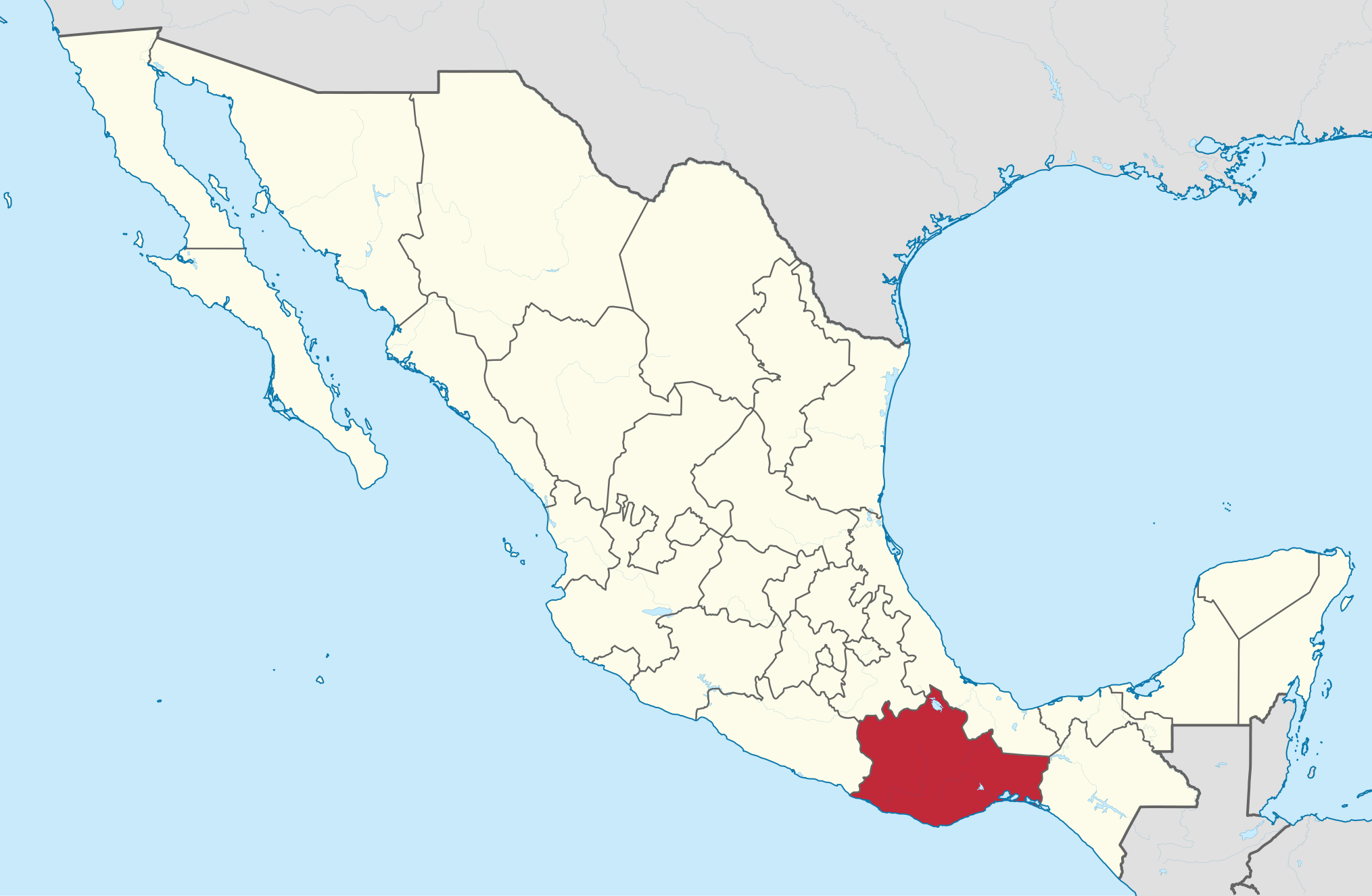 oaxaca mapawikipedia