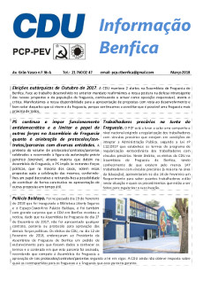 Boletim Benfica Março 2018