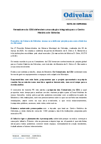 2020.03.09 NI Vereadores da CDU denunciam cedencia do Mosteiro