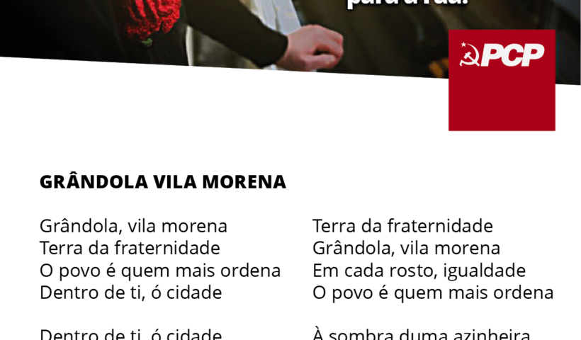 Traz Abril para a Rua - Grndola letra